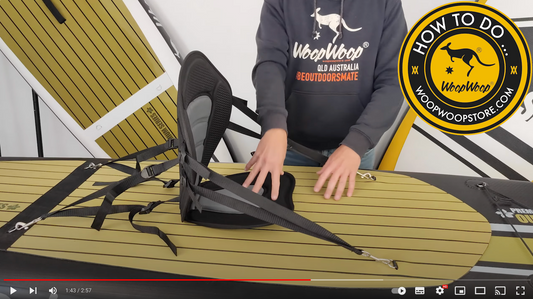 Como colocar asiento tipo kayak en tabla paddle surf hinchable